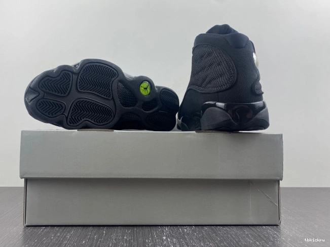 Rep TBkick 414571-011 Retro Jordan 13 Air Black Cat 0724